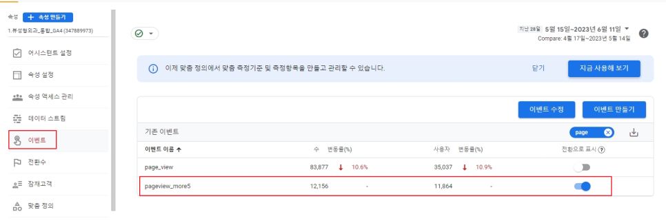 애널리틱스4(GA4) 버전