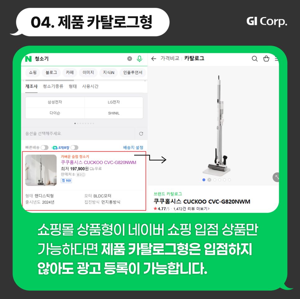 네이버 쇼핑광고 제품카탈로그형